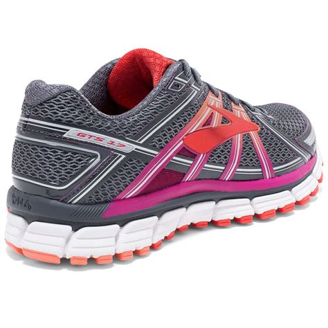 Brooks Womens Adrenaline Gts 17 Running Shoes Wide Anthracite