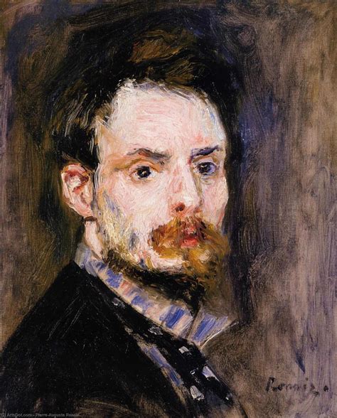 Paintings Reproductions Self Portrait 1875 By Pierre Auguste Renoir
