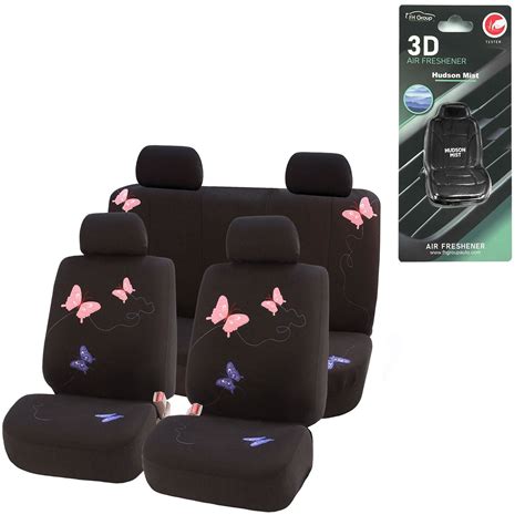 fh group butterfly seat covers full set