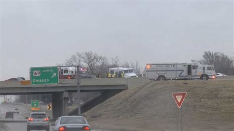 Armored Truck Crashes On Highway 169 In Tulsa