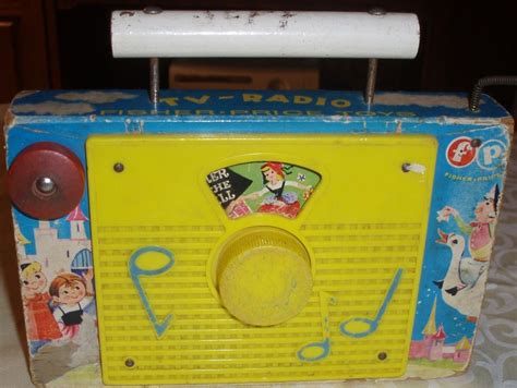 1960s Fisher Price Tv Radio Vintage Toys 1960s Toys My Childhood