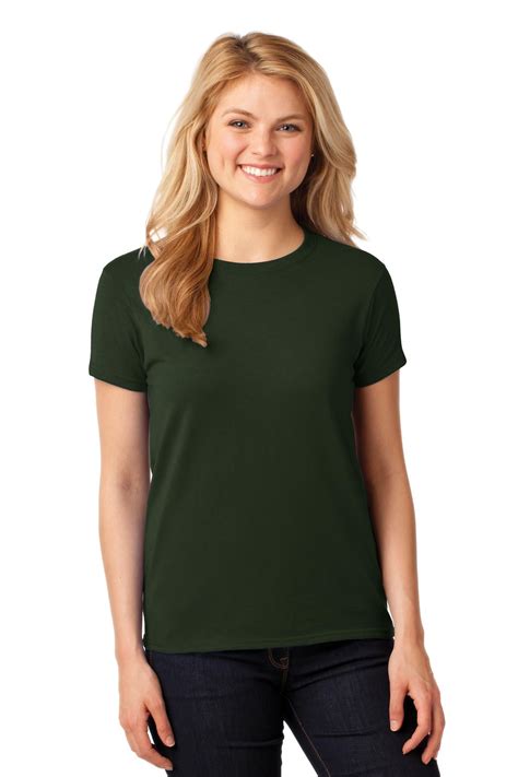Gildan Women S 100 Percent Cotton Short Sleeve T Shirt 5000L Walmart Com