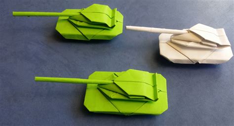 Origami Tank Оригами танк из бумаги Diy Jewelry Making Tutorials