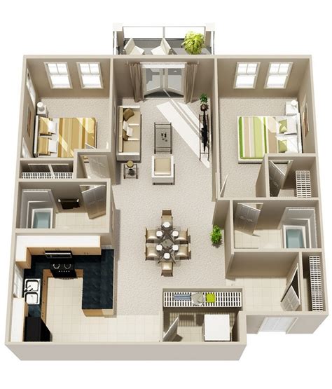 It's a lifestyle choice that people all murphy beds are the answer to saving floor space. 2 Bedroom Apartment/House Plans | smiuchin