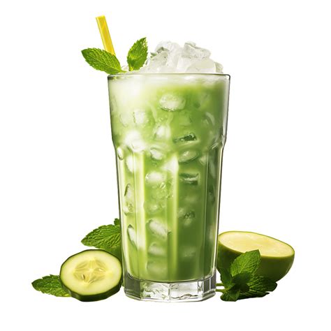 Summer Cucumber Juice With Ice Perfect For Drink Catalog Ai Generated