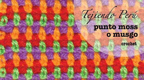 Cómo tejer punto elastizado con volumen con diagrama. Cómo tejer el punto moss o musgo en varios colores a crochet... muy fácil! - YouTube