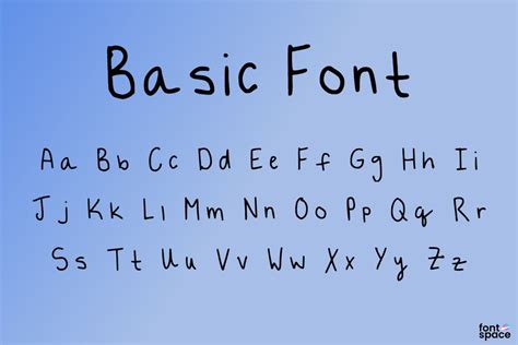 Basic Font Letteredlovebykendra Fontspace