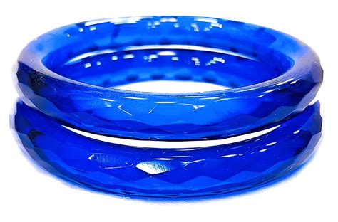 buy prem bangles clear glass bangles for women blue 2 4 at