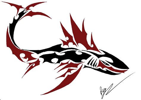 Diseño Para Tabla Tribal Shark Tattoos Tribal Shark Shark Tattoos
