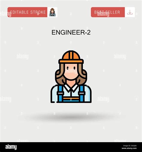 Engineer 2 Simple Vector Icon Stock Vector Image And Art Alamy