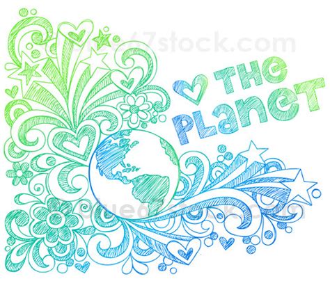 Sketchy Save Planet Earth Doodle By Blue67design Faceb Flickr