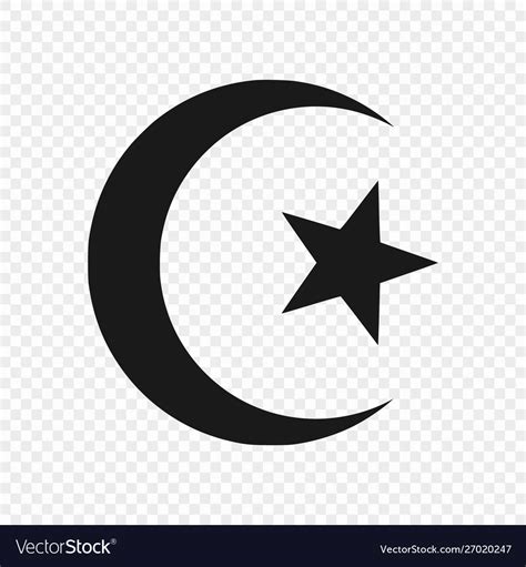 Symbol Islam Isolated Royalty Free Vector Image