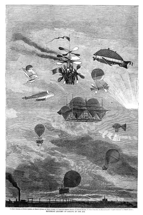 Flying Machines 1864 Photograph By Granger