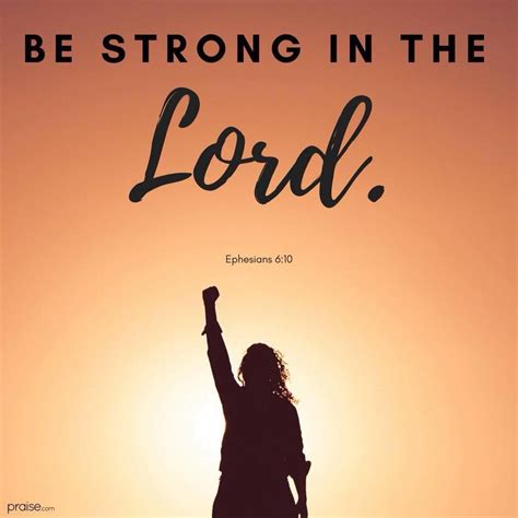 Be Strong Christian Inspiration Strong Lord