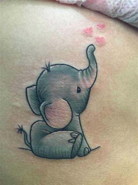 Cute Baby Elephant Tattoos