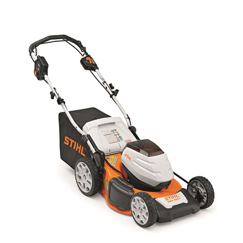 Recharges in about 4 hours. Murdoch's - STIHL - 19" AK Battery Operated Push Mower Set ...