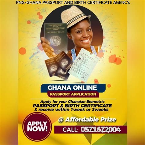 Png Ghana Birth Certificate And Passport Agency Accra