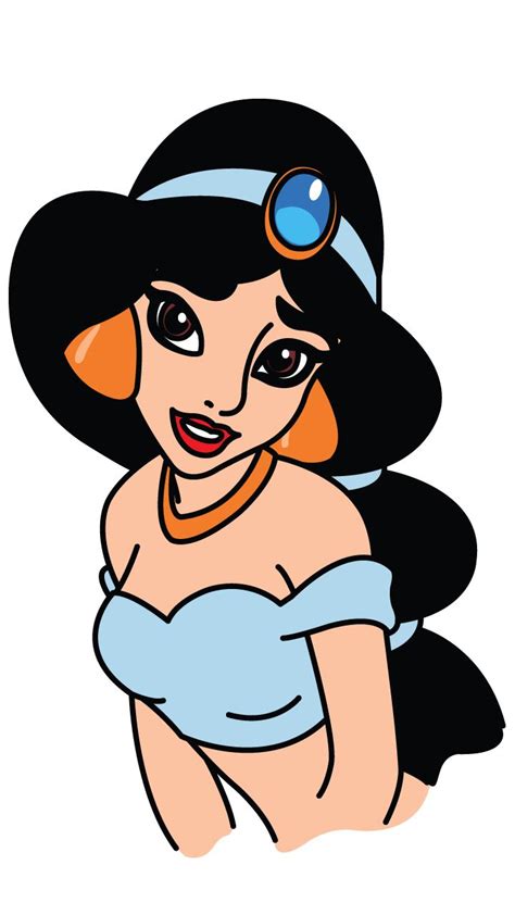 Princess Jasmine Disney World Step By Step Drawing Tutorial