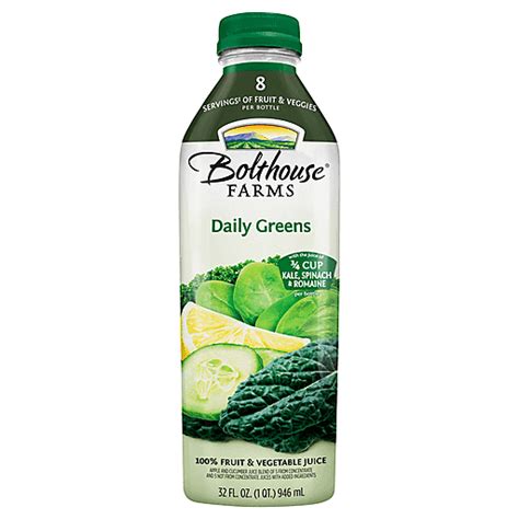 Bolthouse Farms Daily Greens 100 Fruit And Vegetable Juice 32 Fl Oz