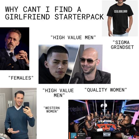 Why Cant I Find A Girlfriend Starterpack Rstarterpacks Starter Packs Know Your Meme