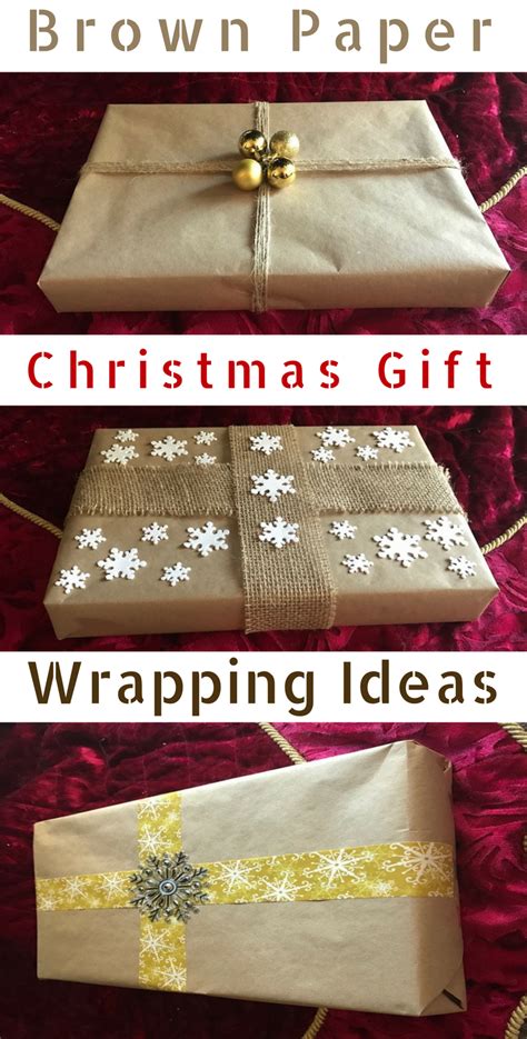 If you need some fun, affordable, and chic gift wrapping ideas, check out these 10 craft wrapping paper ideas! Brown Paper Christmas Gift Wrapping Ideas - Prudent Penny ...