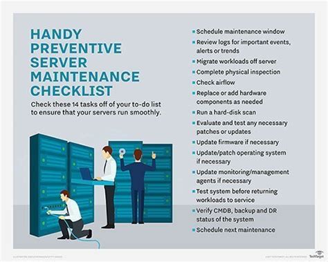 Develop A Step Server Maintenance Checklist TechTarget