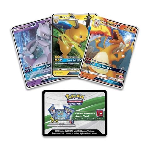 Pokémon Trading Card Game Battle Academy Charizard Gx Raichu Gx And Mewtwo Gx Pokémon Center