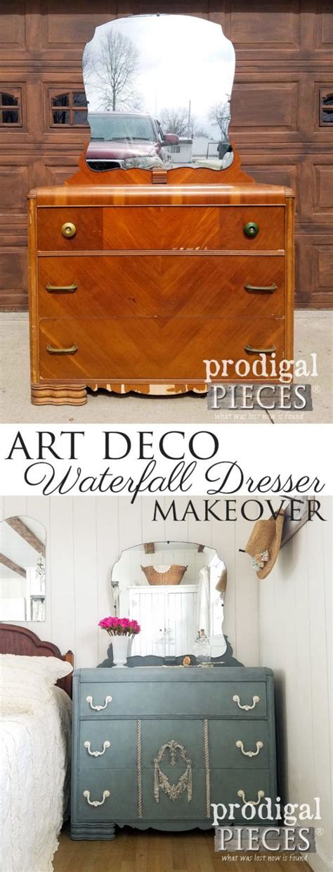 Art Deco Waterfall Dresser Refreshed Prodigal Pieces Diy Furniture