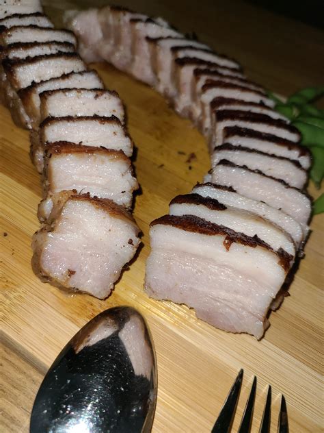 Trying Pork Belly 170 8hrs Then Broil Finish For 3 Mins Super Tender And Flavorful R Sousvide