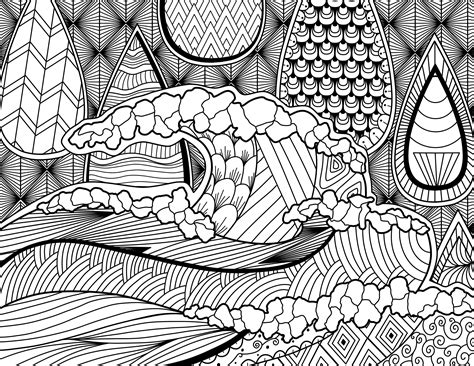 Zen Adult Coloring Book Pages Whimsy Etsy