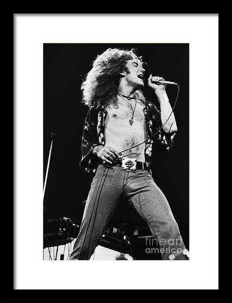 Led Zeppelin Robert Plant 1975 Framed Print By Chris Walter Robert