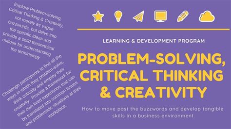 problem solving critical thinking and creativity thistleandlime consulting