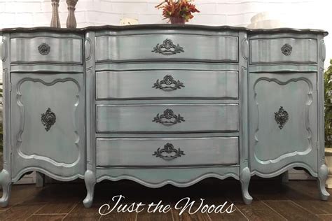 French provincial night stand refinished with annie sloan. French Provincial Painted Dresser Set in Gray Two Tone ...