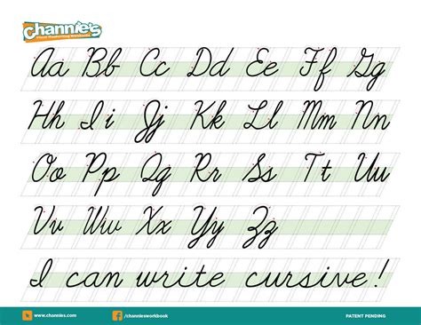 Alphabet In Cursive Writing 7de