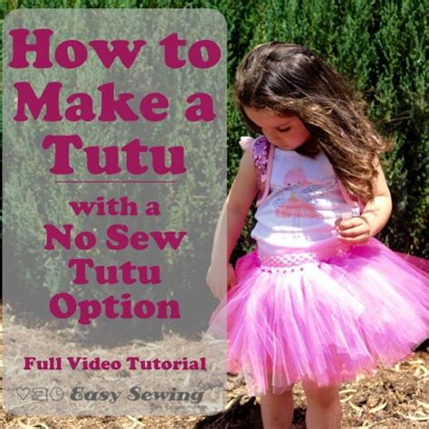How To Make A Tutu With A No Sew Tutu Option Pdf Instructions Etsy