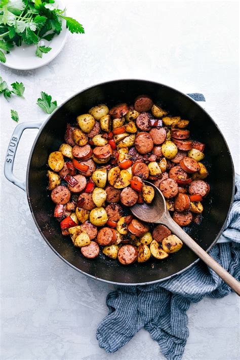 Skillet Potatoes And Sausage Mr Healthy Recipes