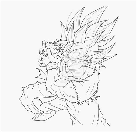 Goku Super Saiyan 2 Kamehameha Drawing
