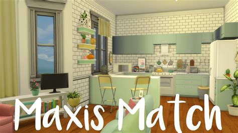 Sims 4 мебель Maxis Match фото