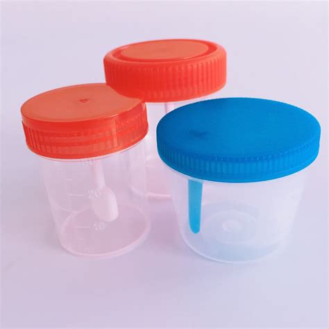 Sterile Plastic Sample Specimen Collection Stool Urine Container 60ml
