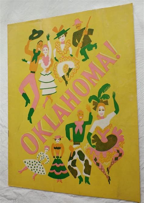 Original Oklahoma Musical Broadway Show Program Souvenir Robert Preston