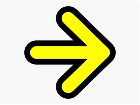 Right Yellow Arrow Sign Logo Free Transparent Clipart Clipartkey