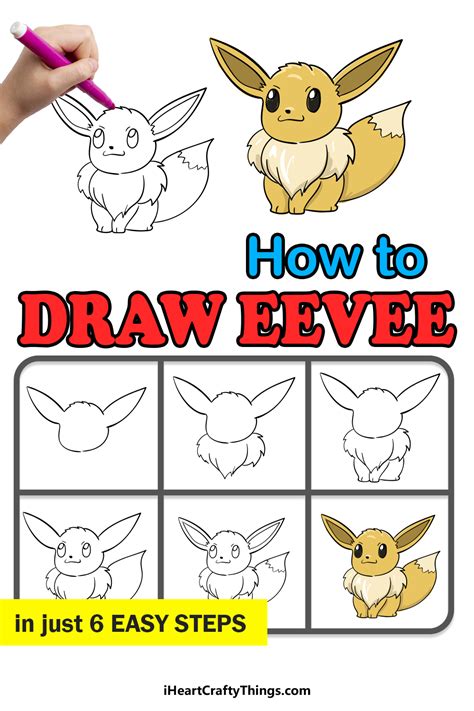 How To Draw Eevee Easy For Kids Shaffer Everchist