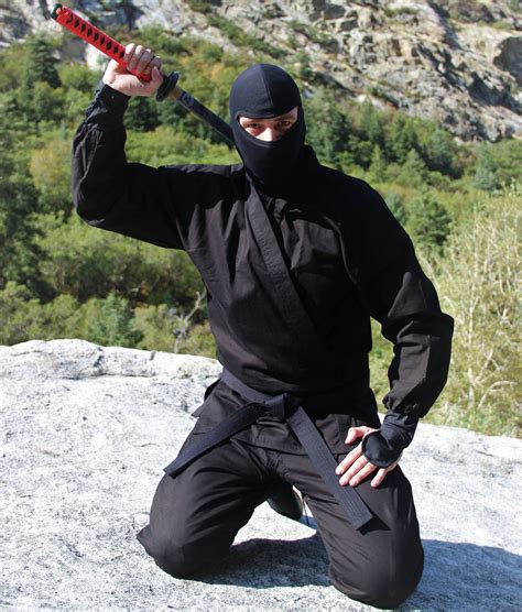 Authentic Black Ninja Uniform Costume Etsy