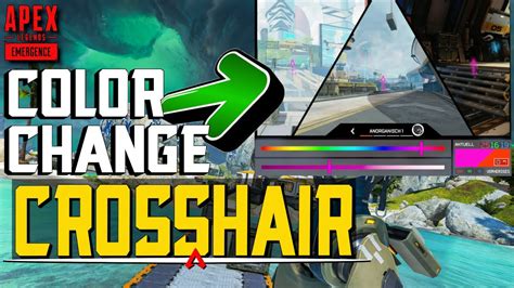How To Change The Color Of The Crosshair In Apex Legends Youtube