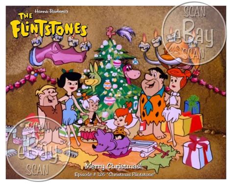 Rare Flintstones Christmas Cartoon Color Tv Photo 4 Hanna Barbera
