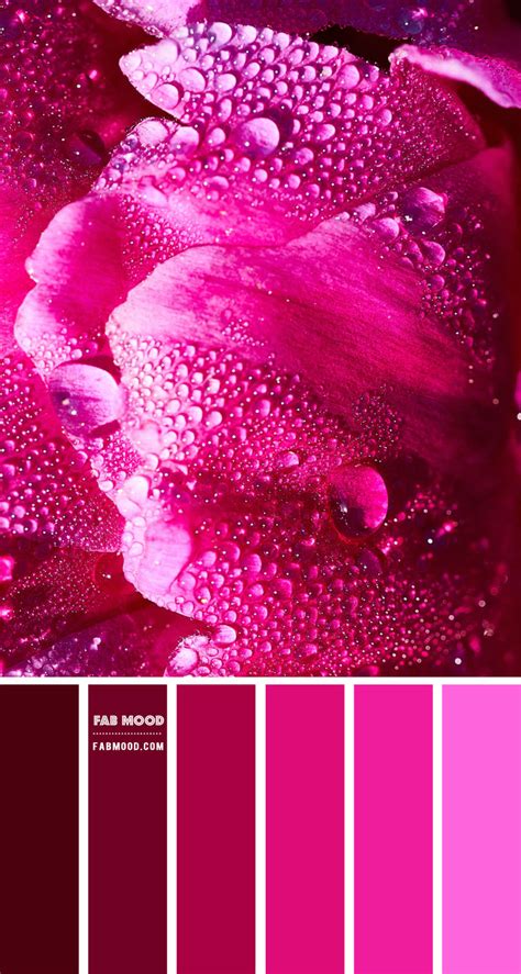 Dark Pink And Magenta Colour Palette 85 1 Fab Mood Wedding Colours