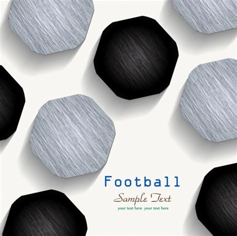 Soccer Background Black White Polygon Shapes Decor Vectors Graphic Art