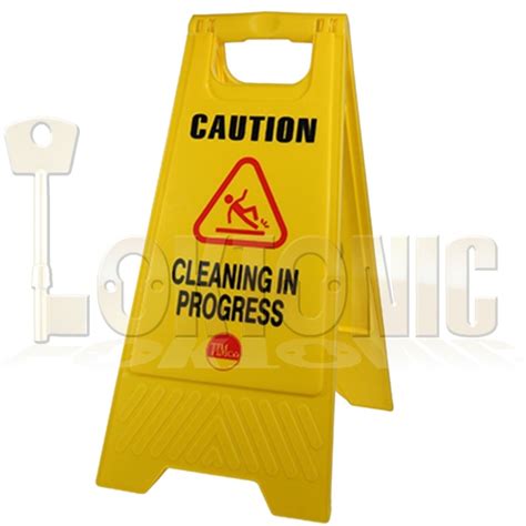 Professional Caution A Frame Safety Warning Sign Cleaning In Progress