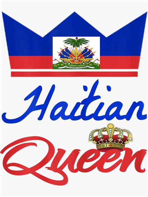 Womens Haitian Queen Women Perfect Haiti Crown Flag T T Shirt