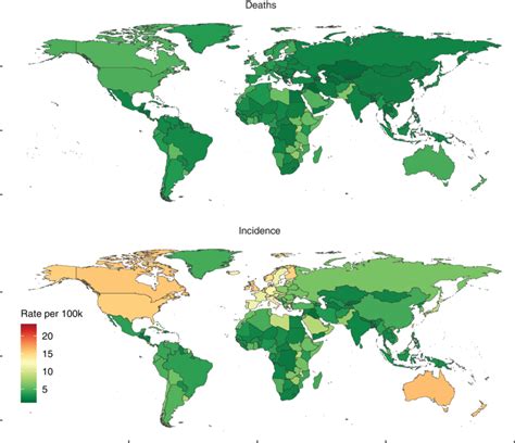 The Global Disease Burden Of Non Hodgkin Lymphoma For Both Sexes In 195